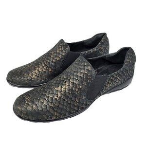 Vaneli Anemone Sz 7.5 Slip On Sport Loafer Comfort Shoe Black Bronze Goring Side